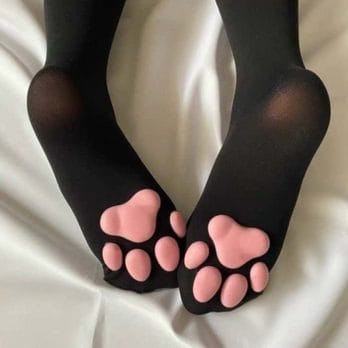 Katzen Strümpfe Socken Overknee Catboy Catgirl Cosplay 1