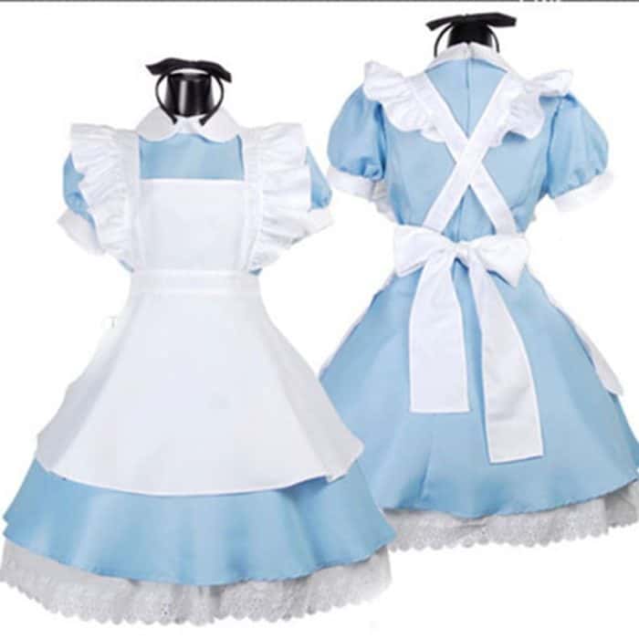 Blau Maid Outfit Cosplay Herren Damen 1