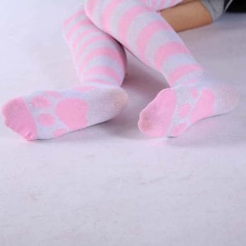 Kawaii Socken Overknee Strümpfe Streifen 5