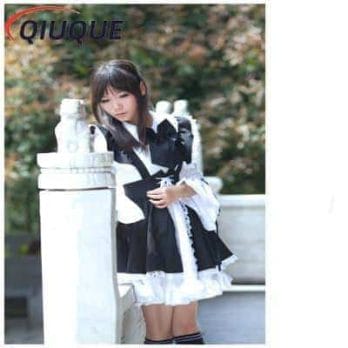 Frauen Herren Maid Outfit lang Maid Cosplay 4
